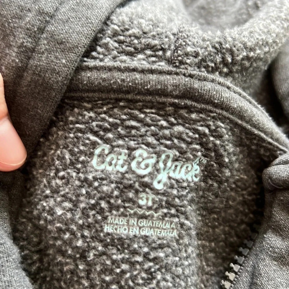 Bundle 2-Pack Unisex Toddler Zip Up Grey Hoodie Sweater | 3T - Picture 2 of 3